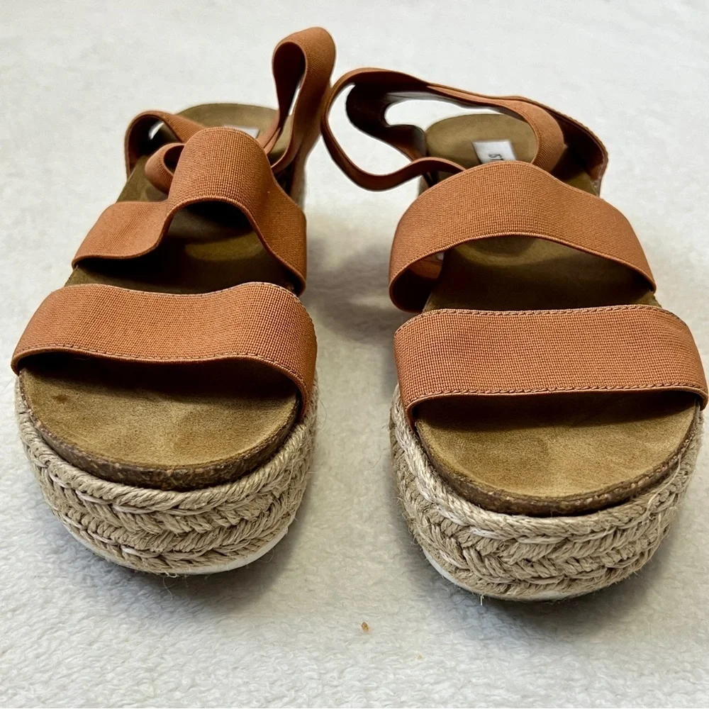 Steve Madden Kimmie Flatform Espadrille Sandals - Size 6
